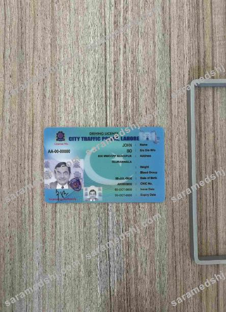 Pakistan City Traffic Police Lahore DL  photolook FRONT